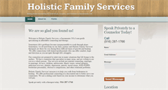 Desktop Screenshot of holisticfamilyservices.com